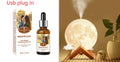 Lunar humidifier night light with 880ml water tank and touch dimming LED in three colours