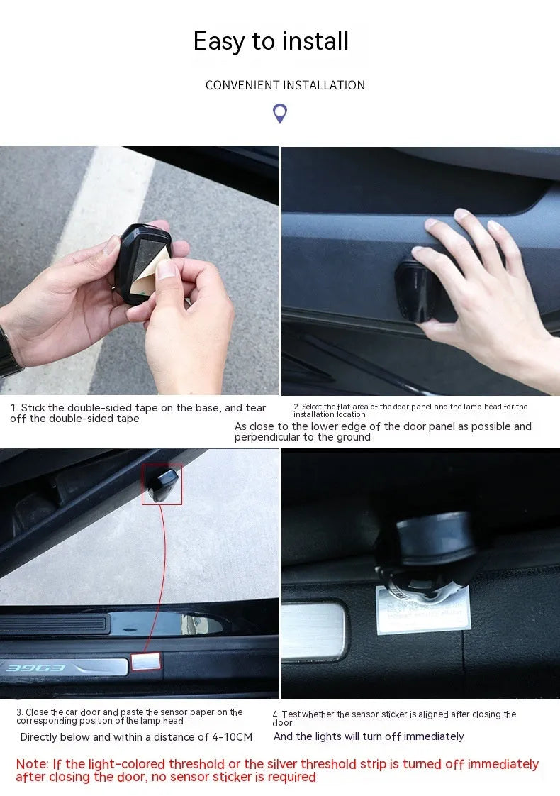 F2 car ambient laser light projector in Bright Black finish for general vehicle models