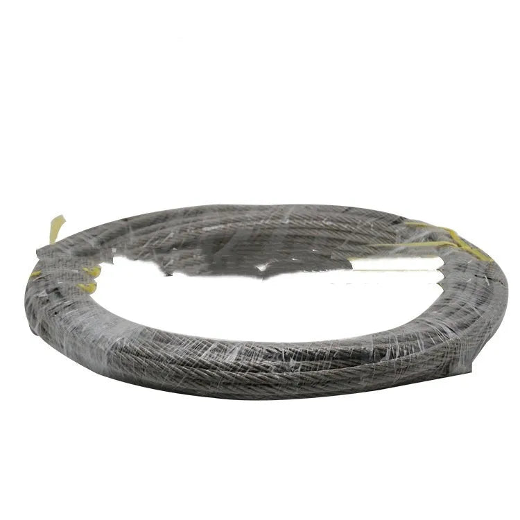Children's outdoor pulley slide rope kit with 10m steel cable, alloy pulleys, and tree protection components