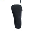 Black cloth storage bag with zip open, showing padded interior for a mobile phone gimbal.