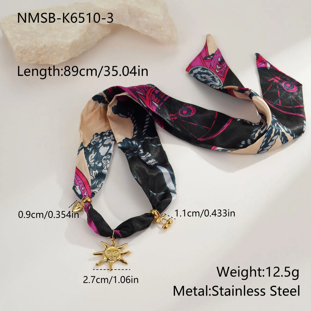 Geometric stainless steel necklace or bracelet with regular chain and 18K electroplated finish