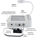 White four-in-one nail polishing machine with vacuum cleaner for salon and home nail treatments