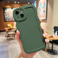 Simple silicone phone case for Apple iPhone with solid colour rear cover