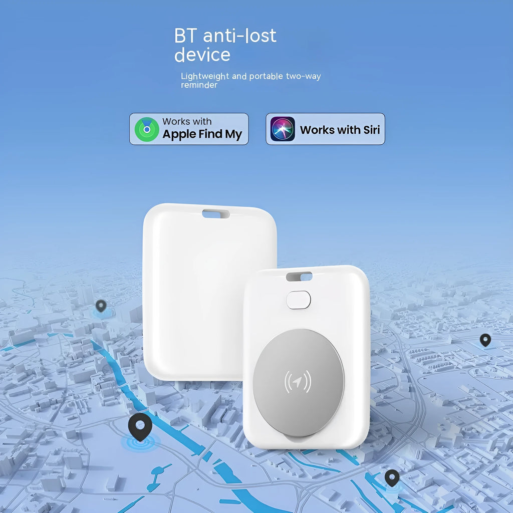White ABS plastic pet GPS tracking device for cats and dogs with Apple compatibility
