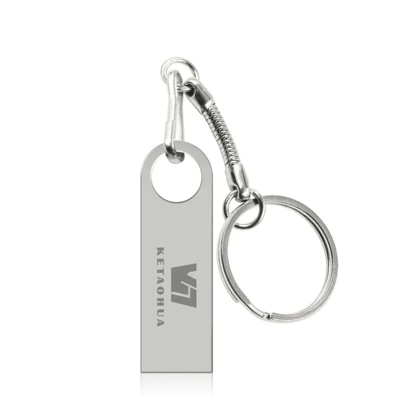 Custom metal car-shaped high-speed USB flash drive in silver, gold, rose gold, or black.
