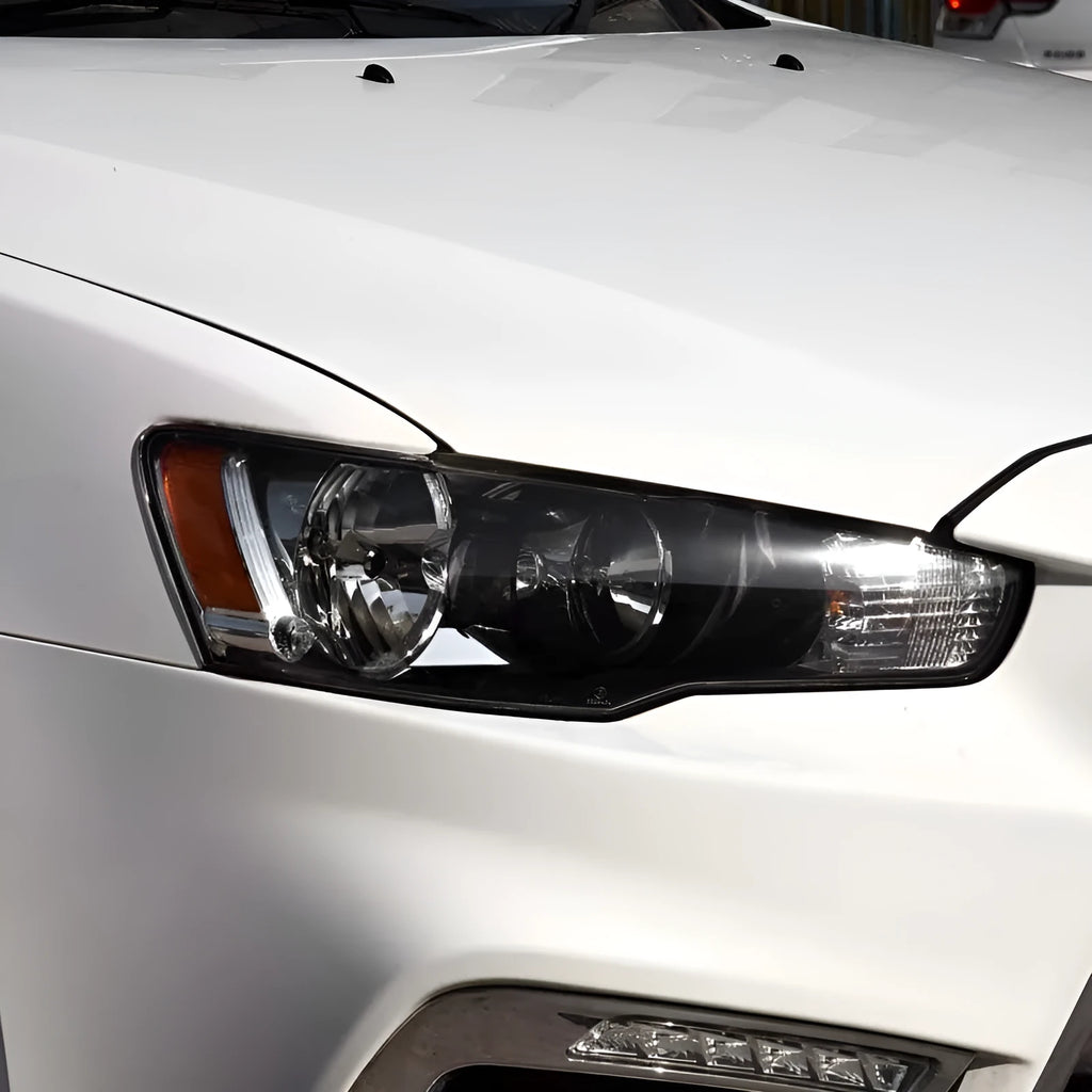 Transparent plastic car headlight housing cover with 50x30x20mm dimensions
