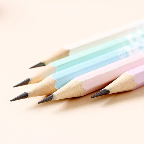 Pack of 50 wooden six-sided HB drafting pencils with basswood shells for technical drawing.
