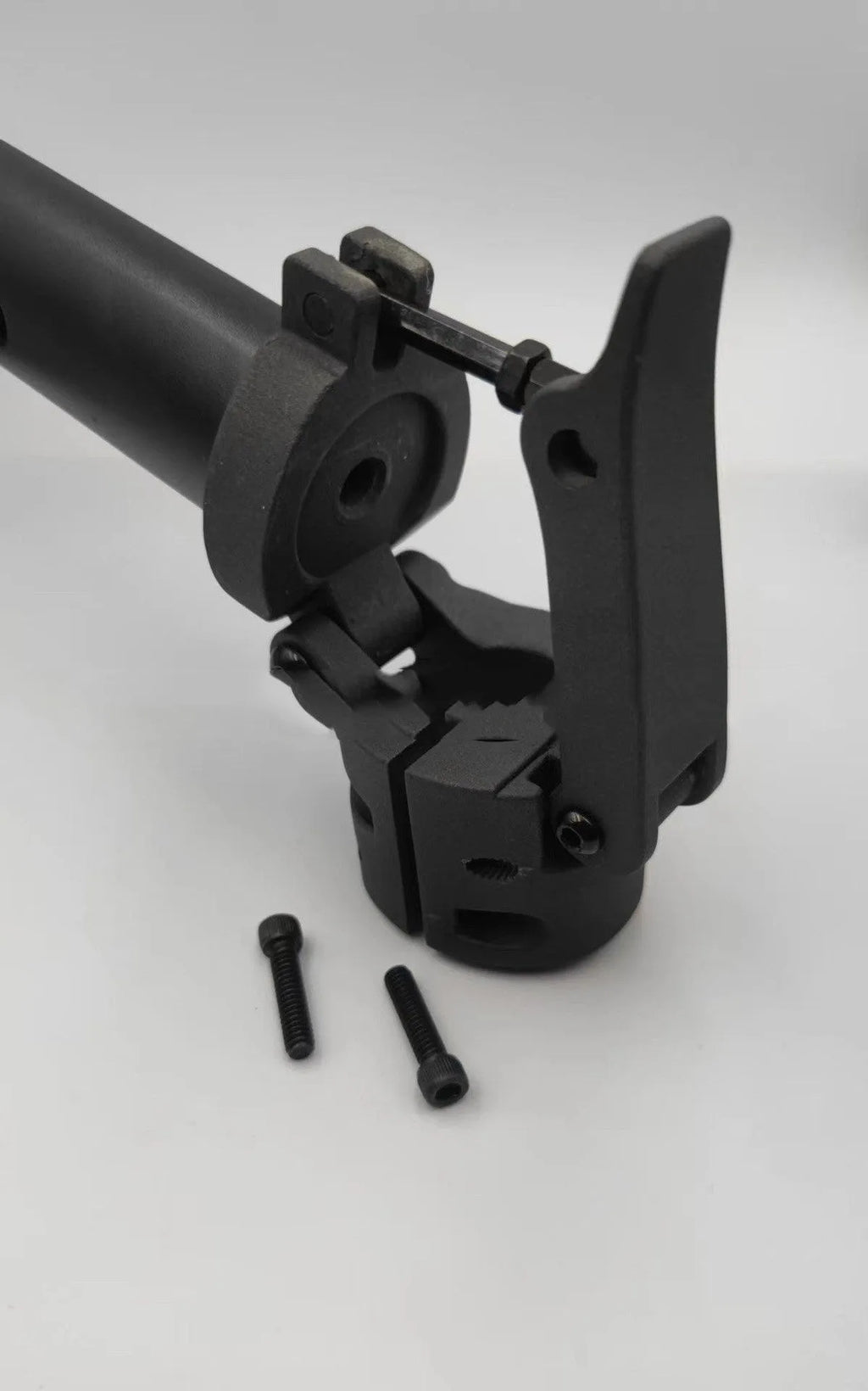 Black folding upright pole accessory for Ninebot Nine Electric Scooter