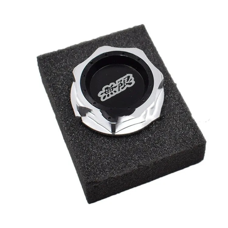 Aluminium alloy oil filter cap for Honda in red, blue, silver, black, purple, and gold colour options.
