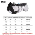Waterproof reflective dog coat in polar fleece for big dogs in sizes XL to 6XL